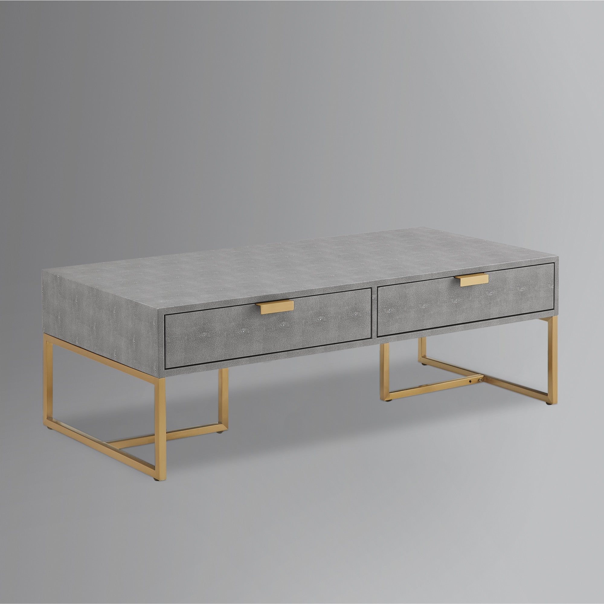 46" Modern 2 Drawer Coffee Table