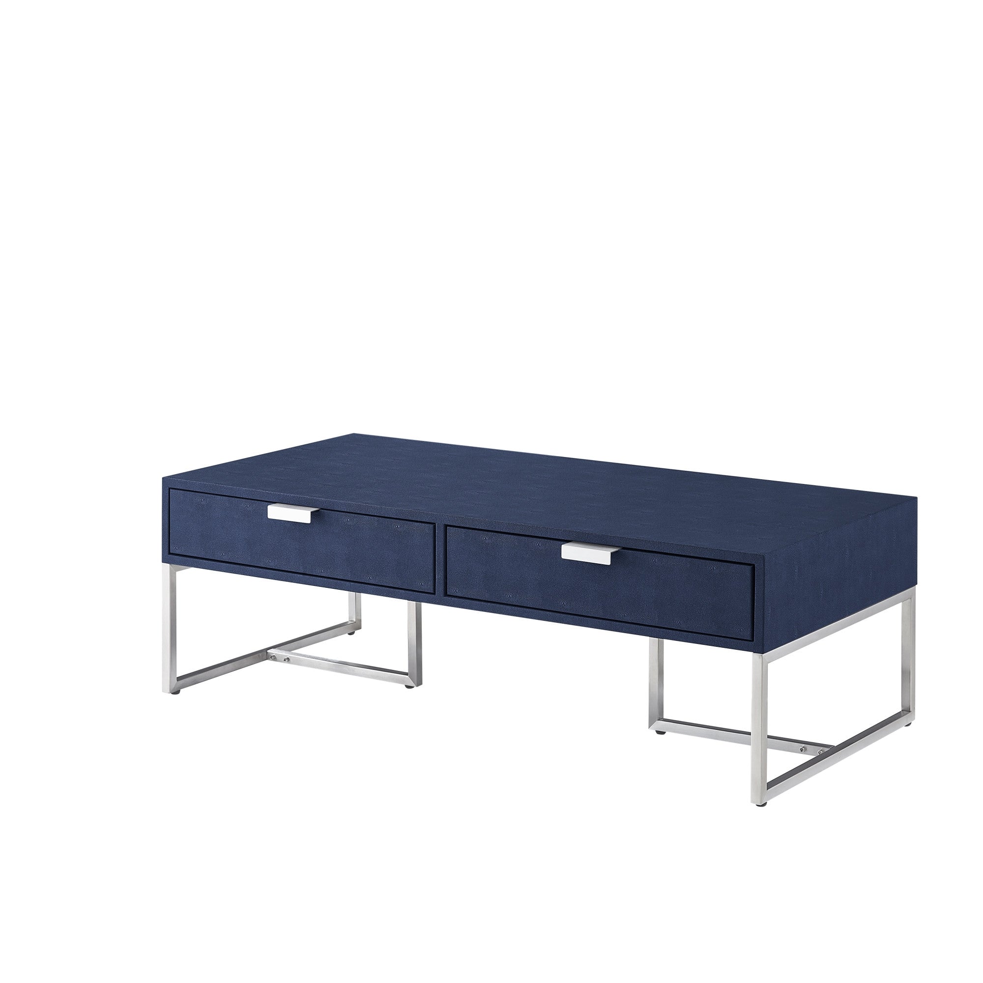 46" Modern 2 Drawer Coffee Table