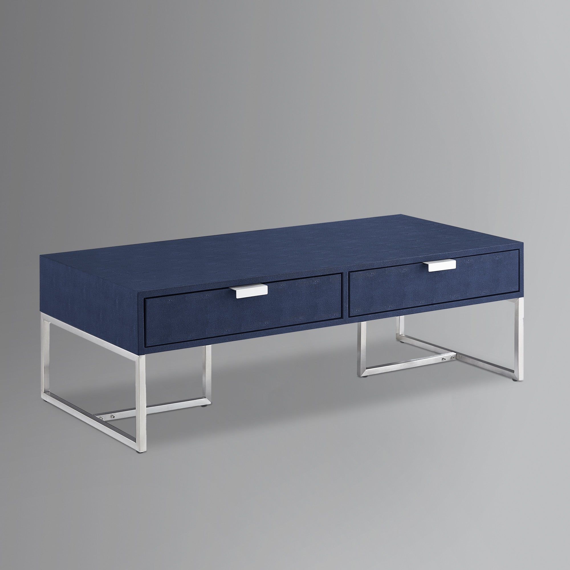 46" Modern 2 Drawer Coffee Table