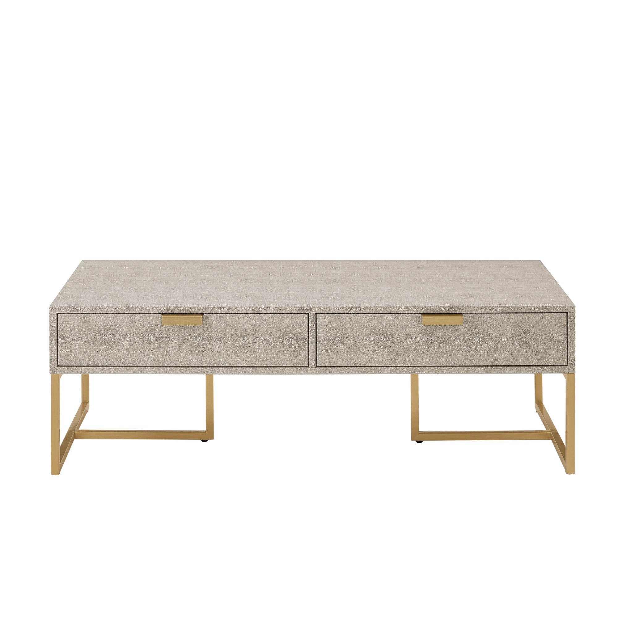 46" Modern 2 Drawer Coffee Table