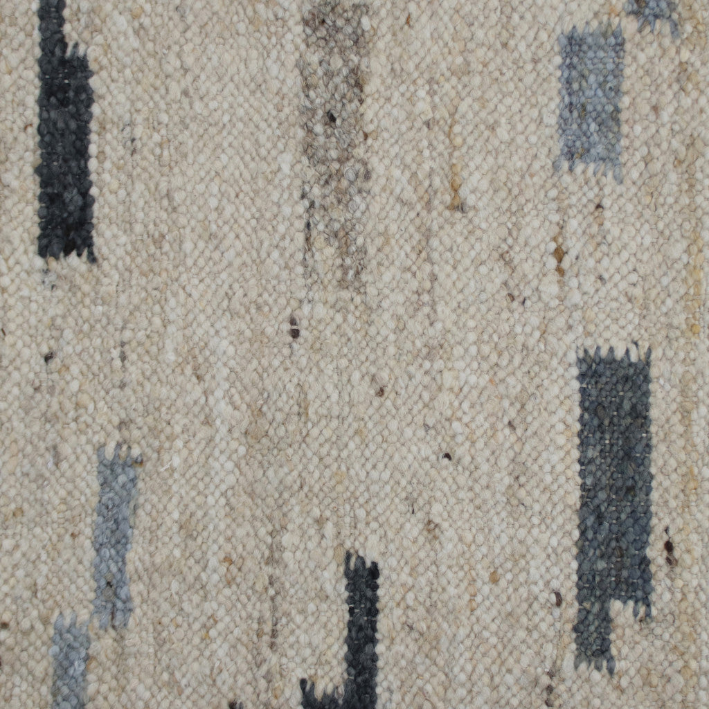 Blue and Gray Segment Lines Rug