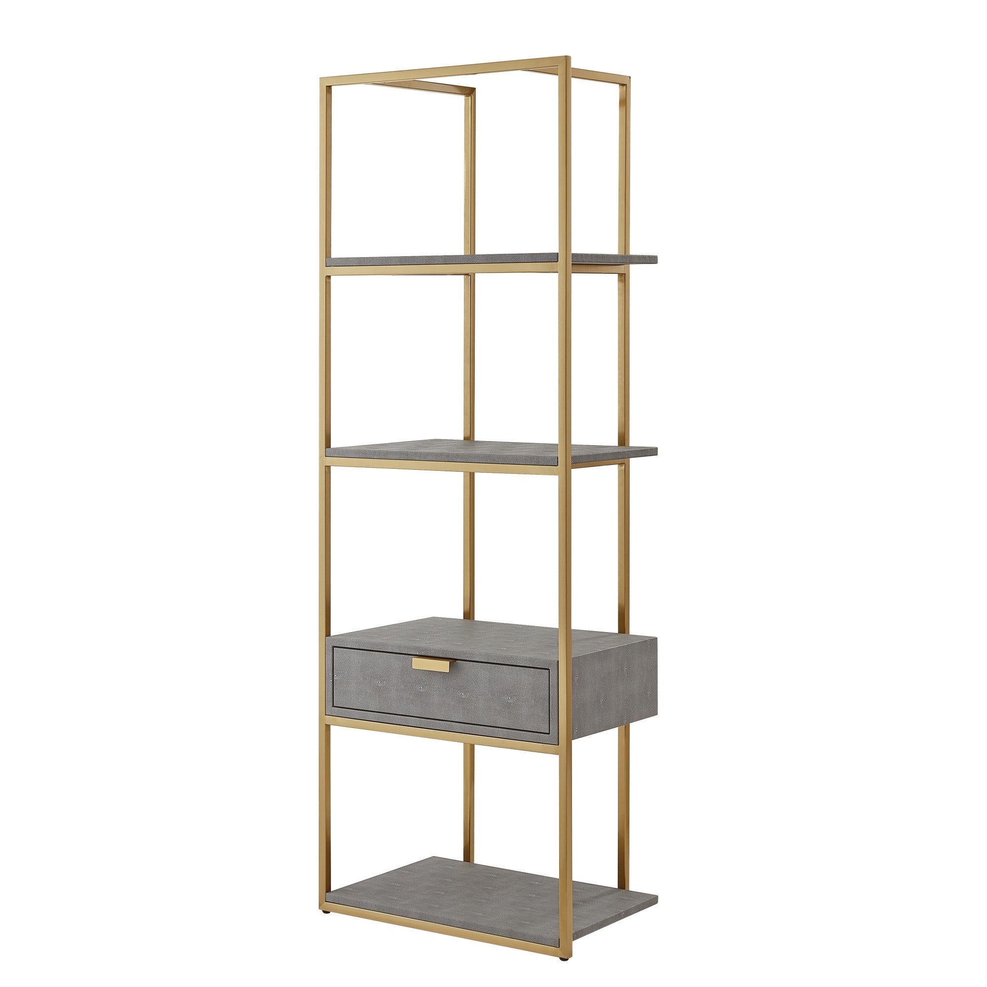 68" Four Tier Etagere Bookcase