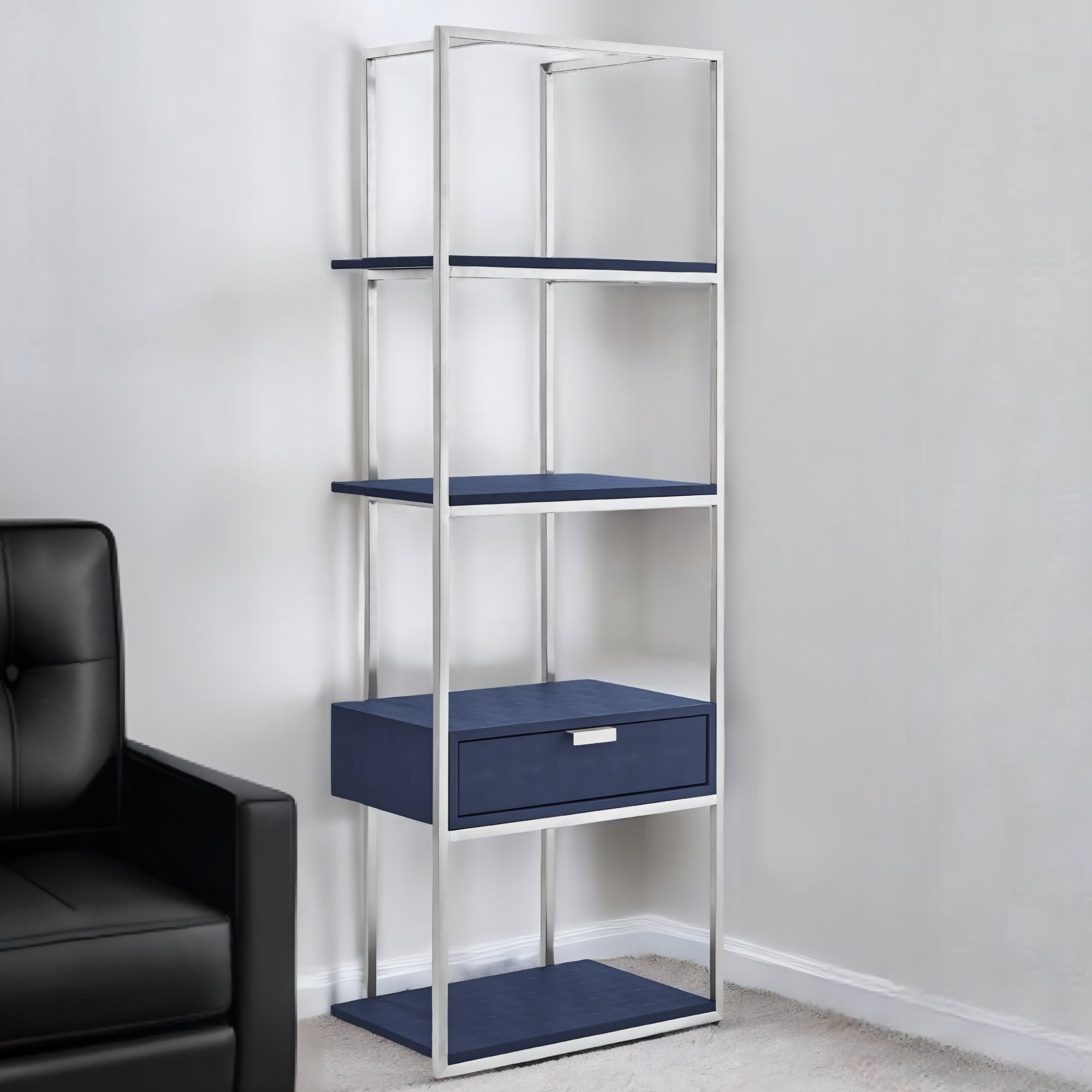 68" Four Tier Etagere Bookcase