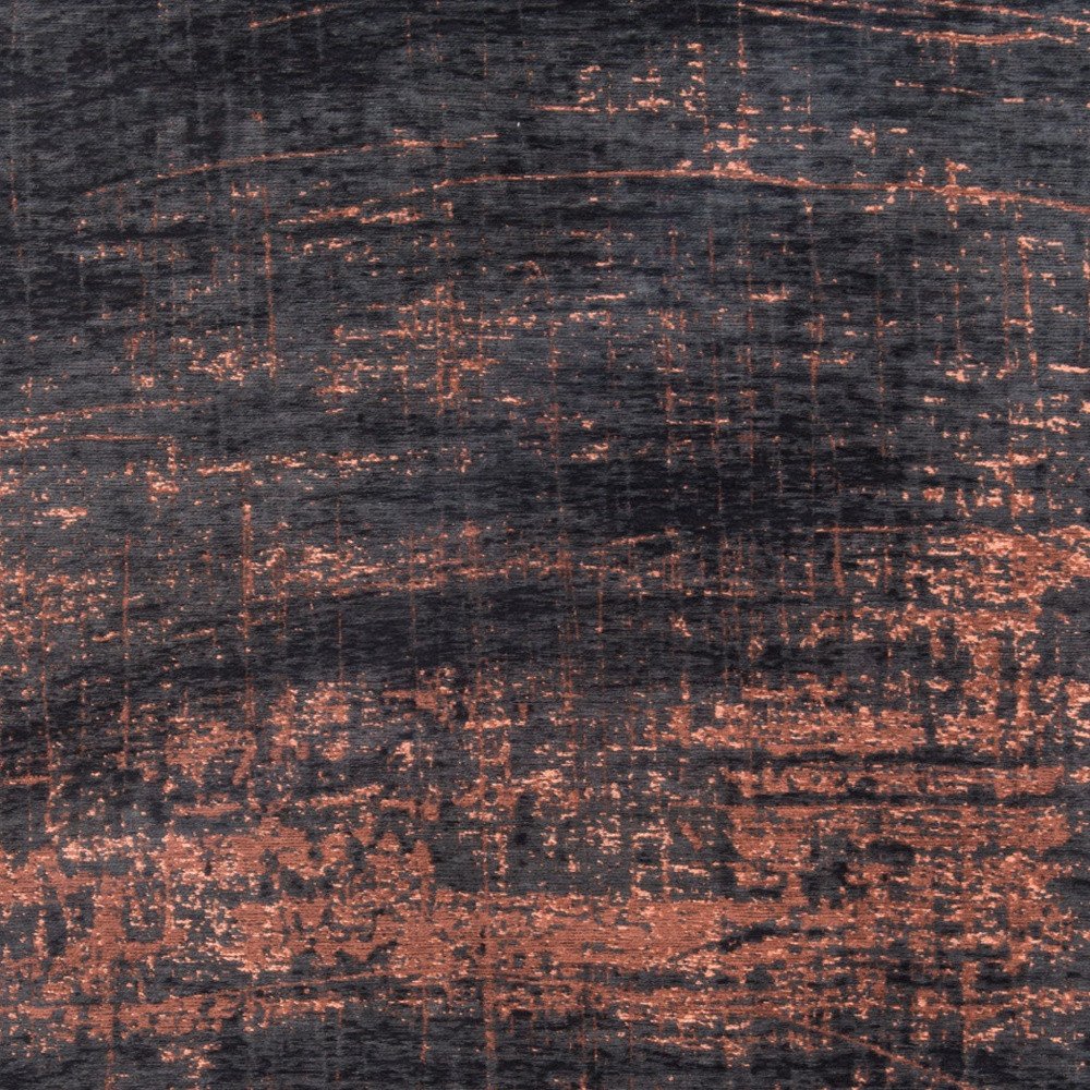 Black and Gold Abstract Area Rug