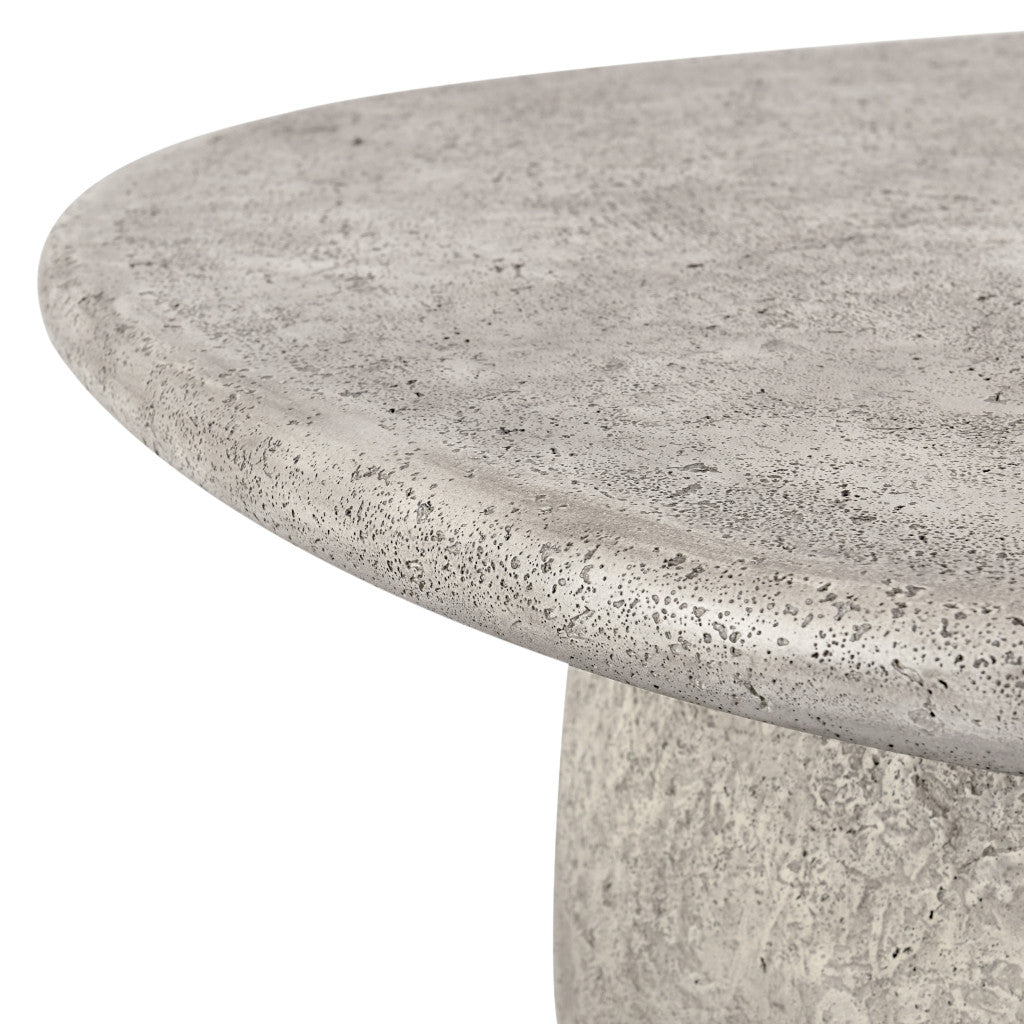 42" Gray Concrete Outdoor Table