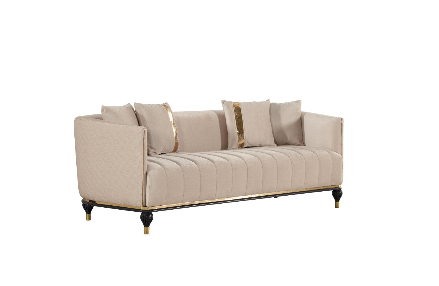 4 Piece Deco Chair and Sofa Set