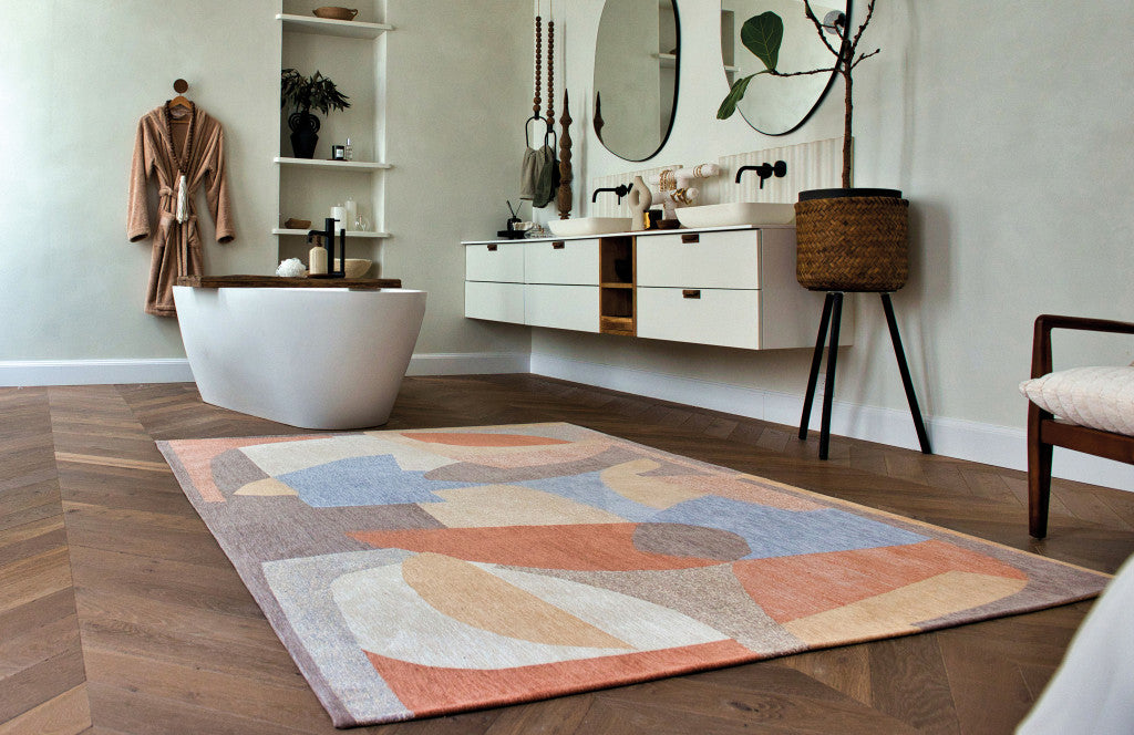 Multi-Color Modern Rug