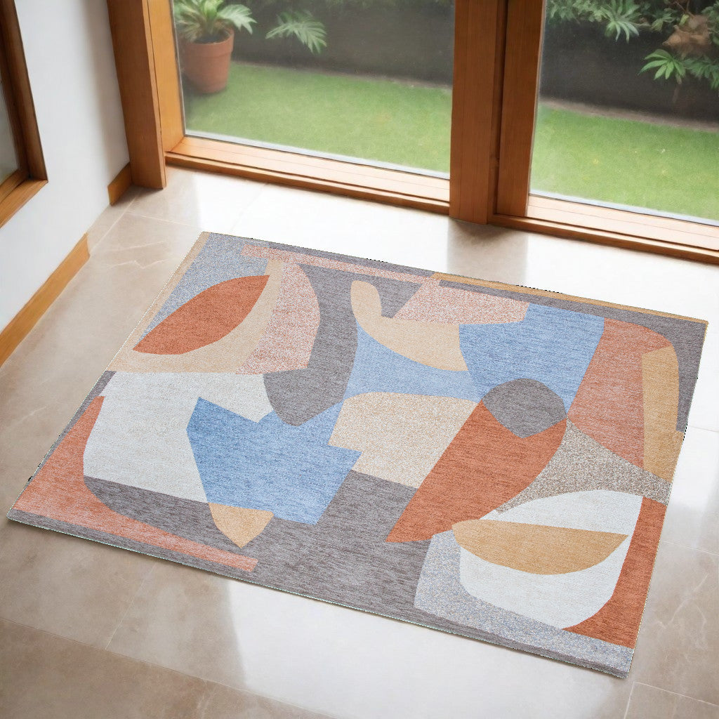 Multi-Color Modern Rug