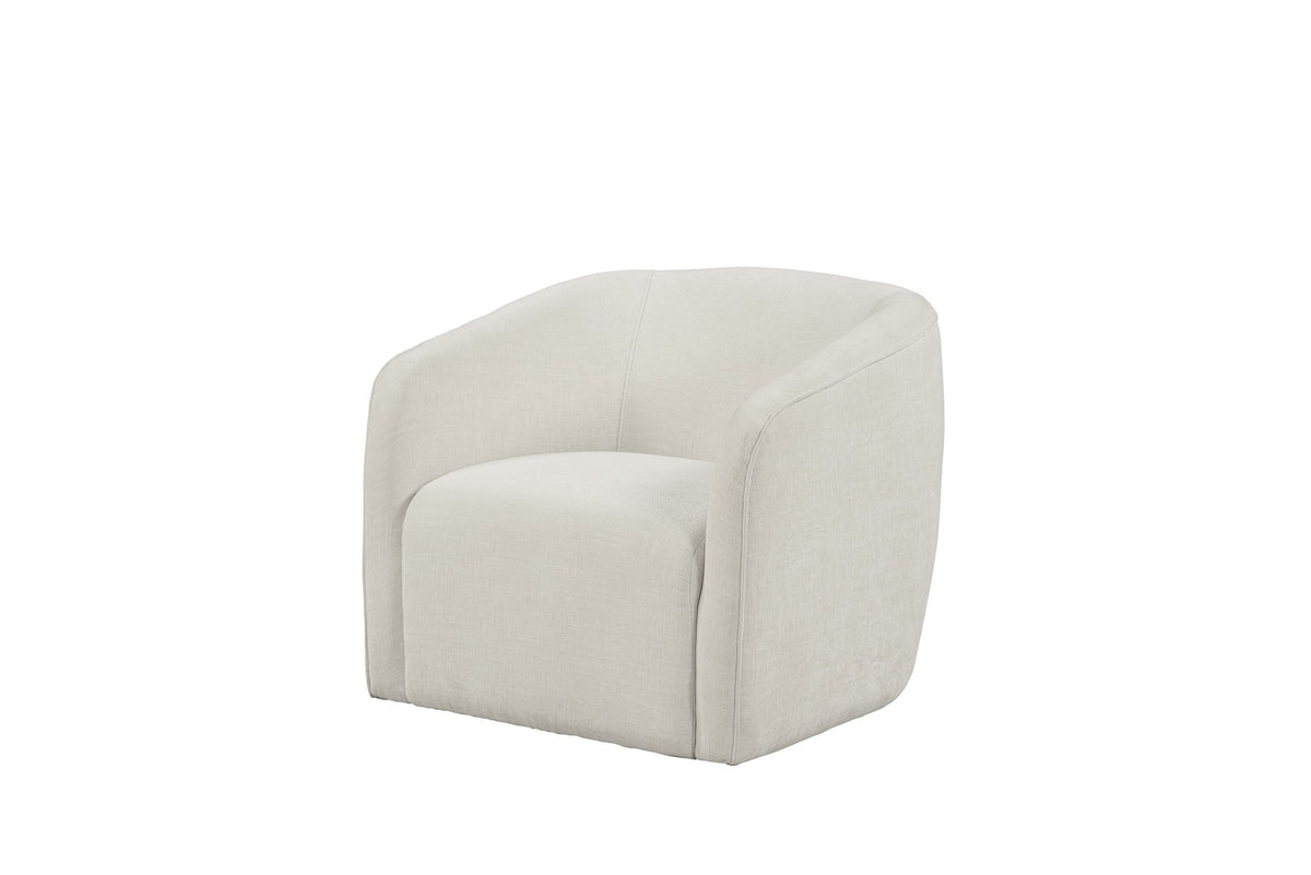32" Beige Barrel Club Chair