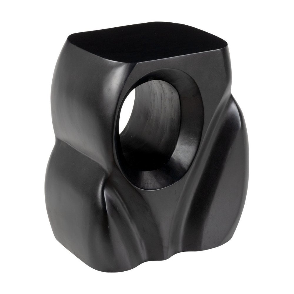 16" Black Free Form End Table