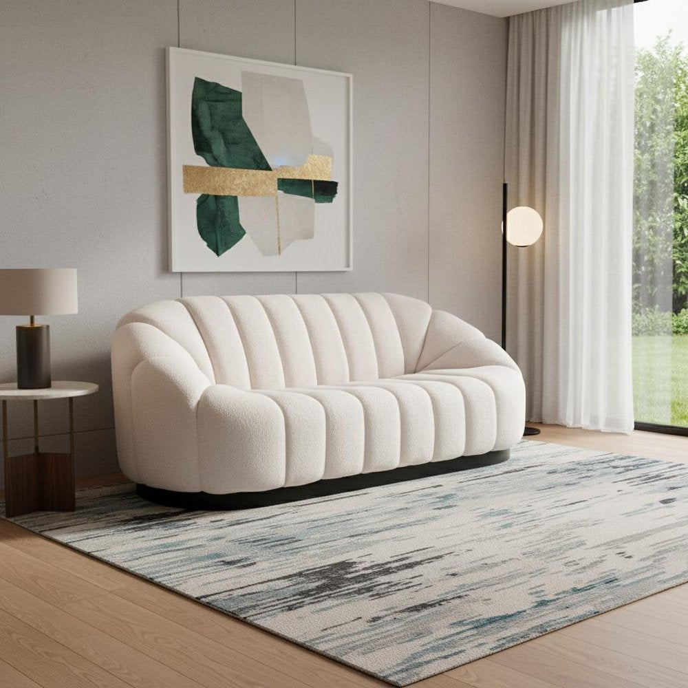 85" Indented Channel Back Loveseat