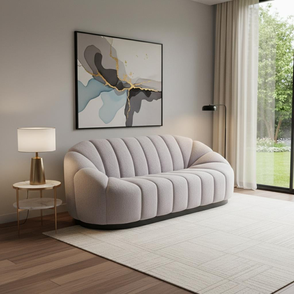 85" Indented Channel Back Loveseat