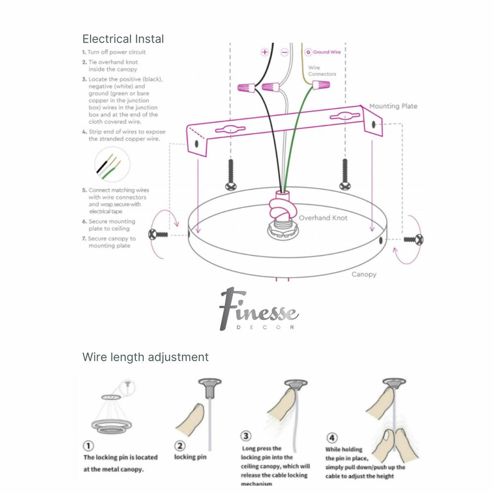 23" Silver Spiral LED Chandelier