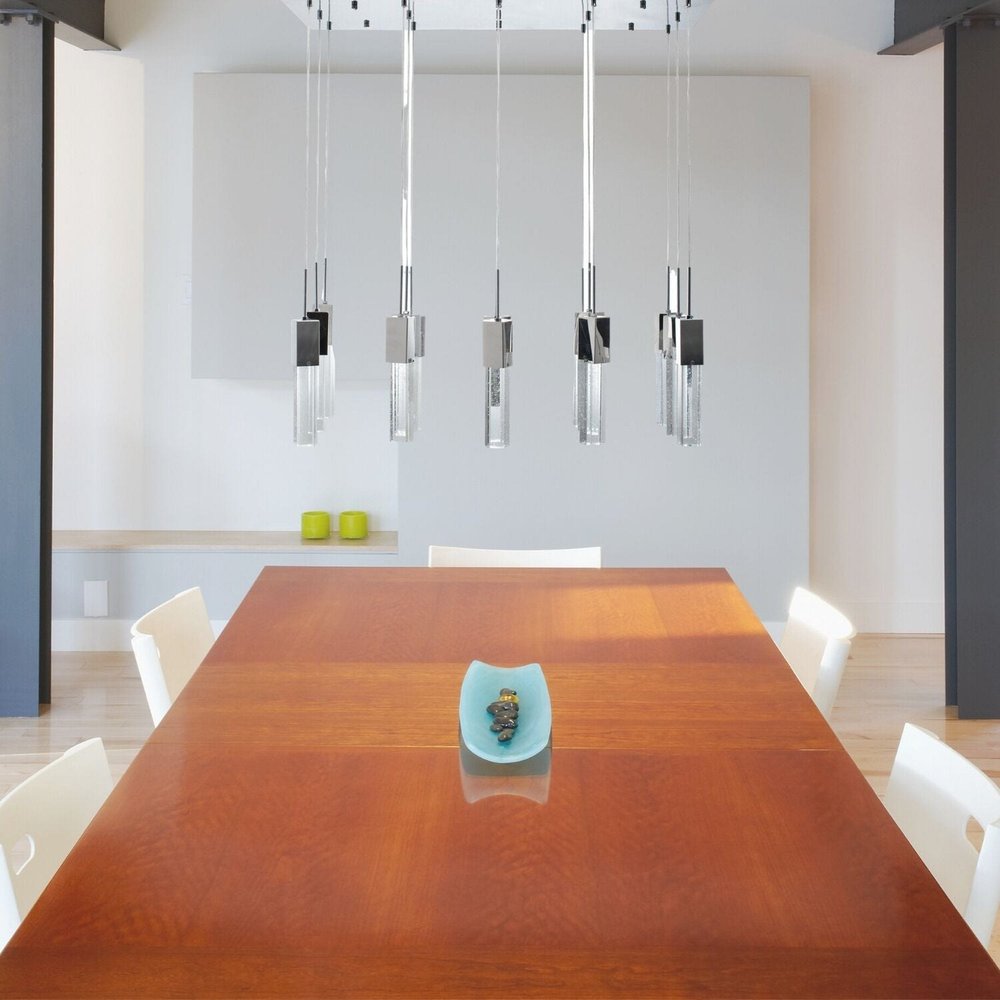 40" Silver 15 Light Cluster Drip Chandelier