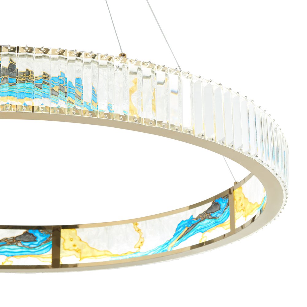 40" Crystal Rainbow Ring Chandelier