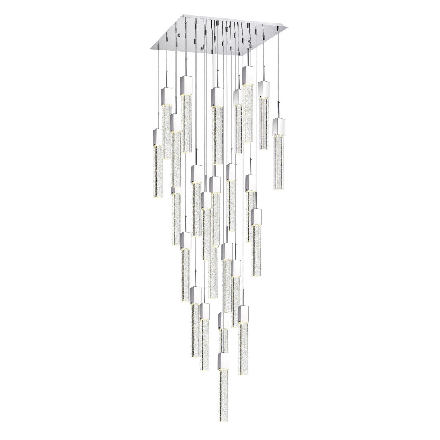 28" Silver 25-Light Drip Chandelier