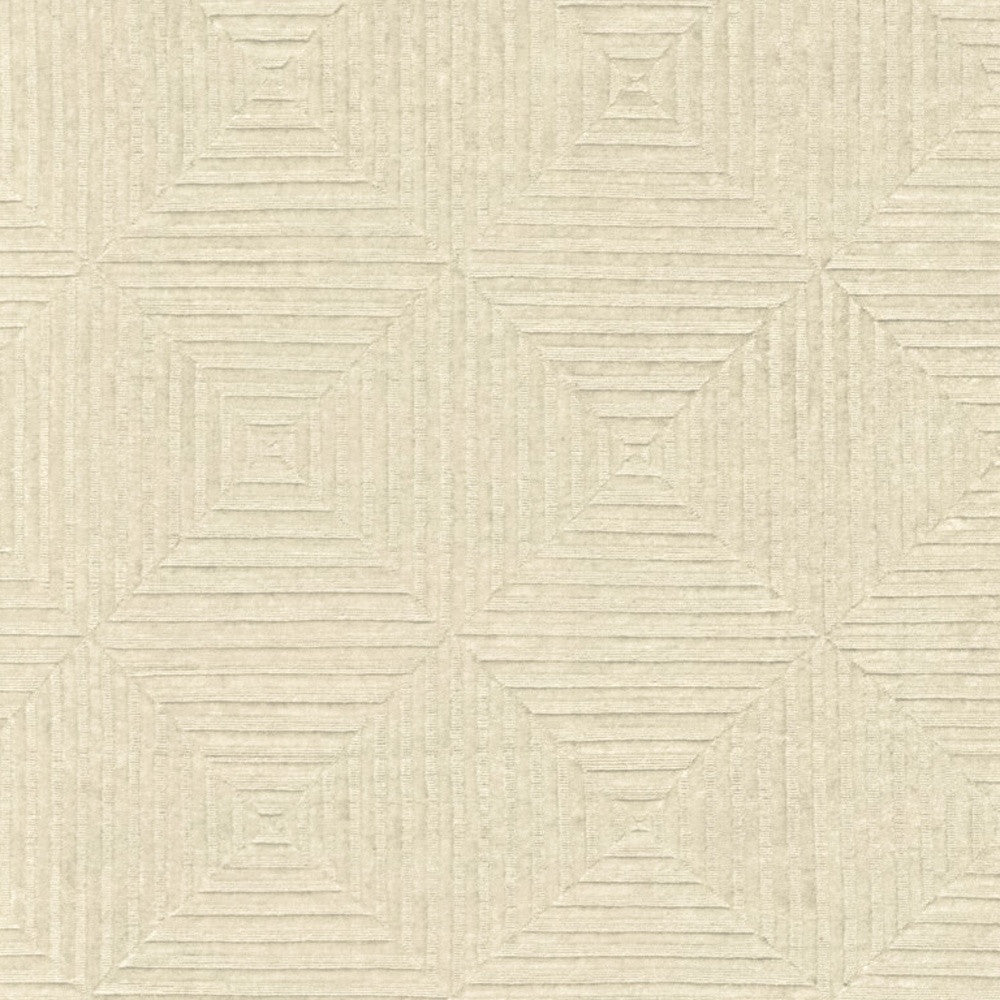 Beige Diamonds Hand Knotted Rug