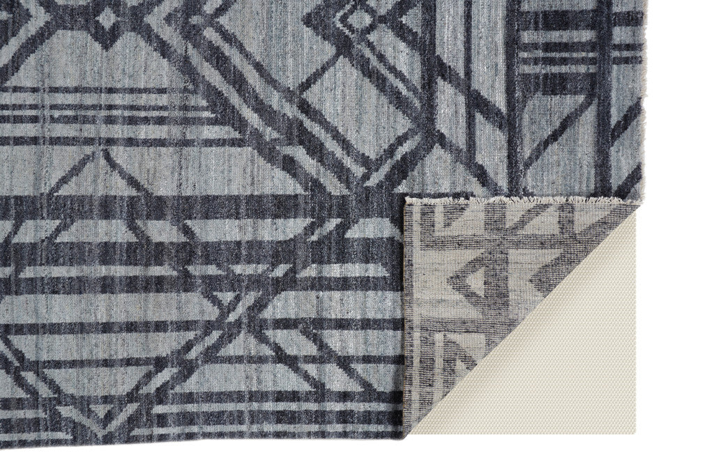 Gray Deco Geometric Rug