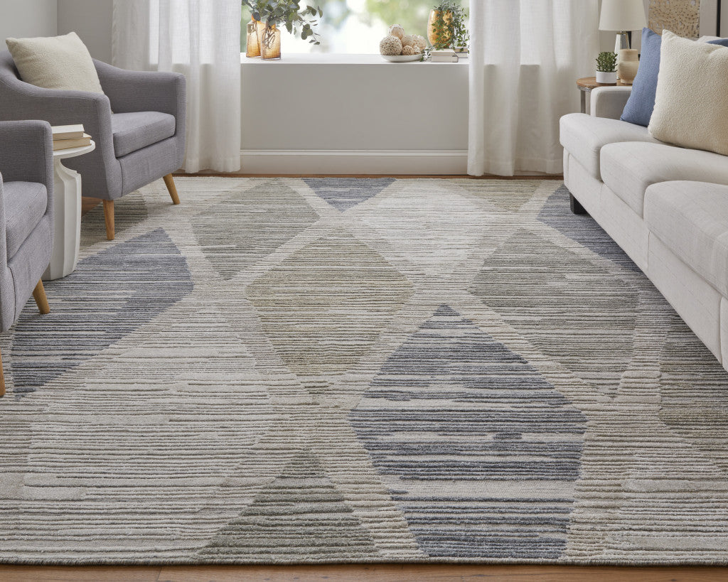 White Pane Hand Woven Rug