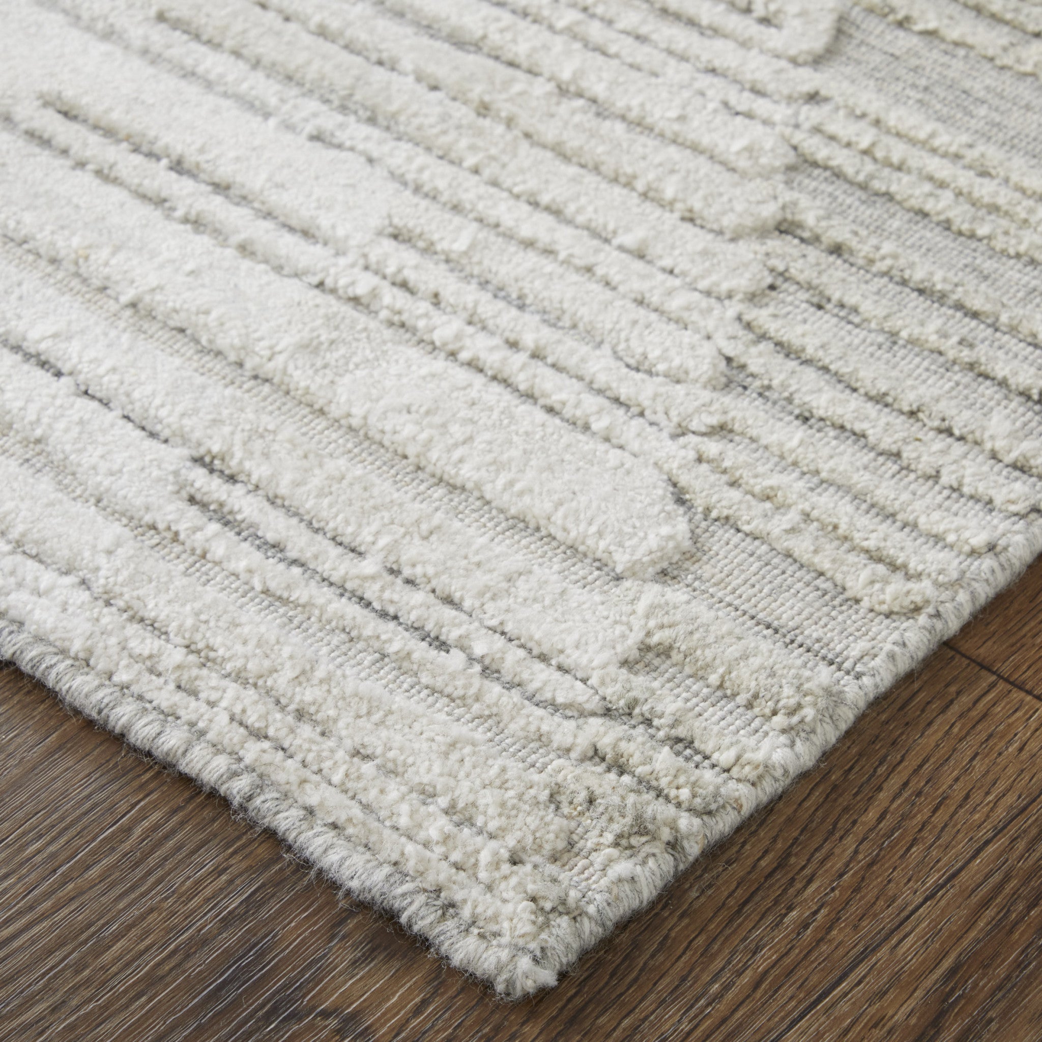 White Pane Hand Woven Rug