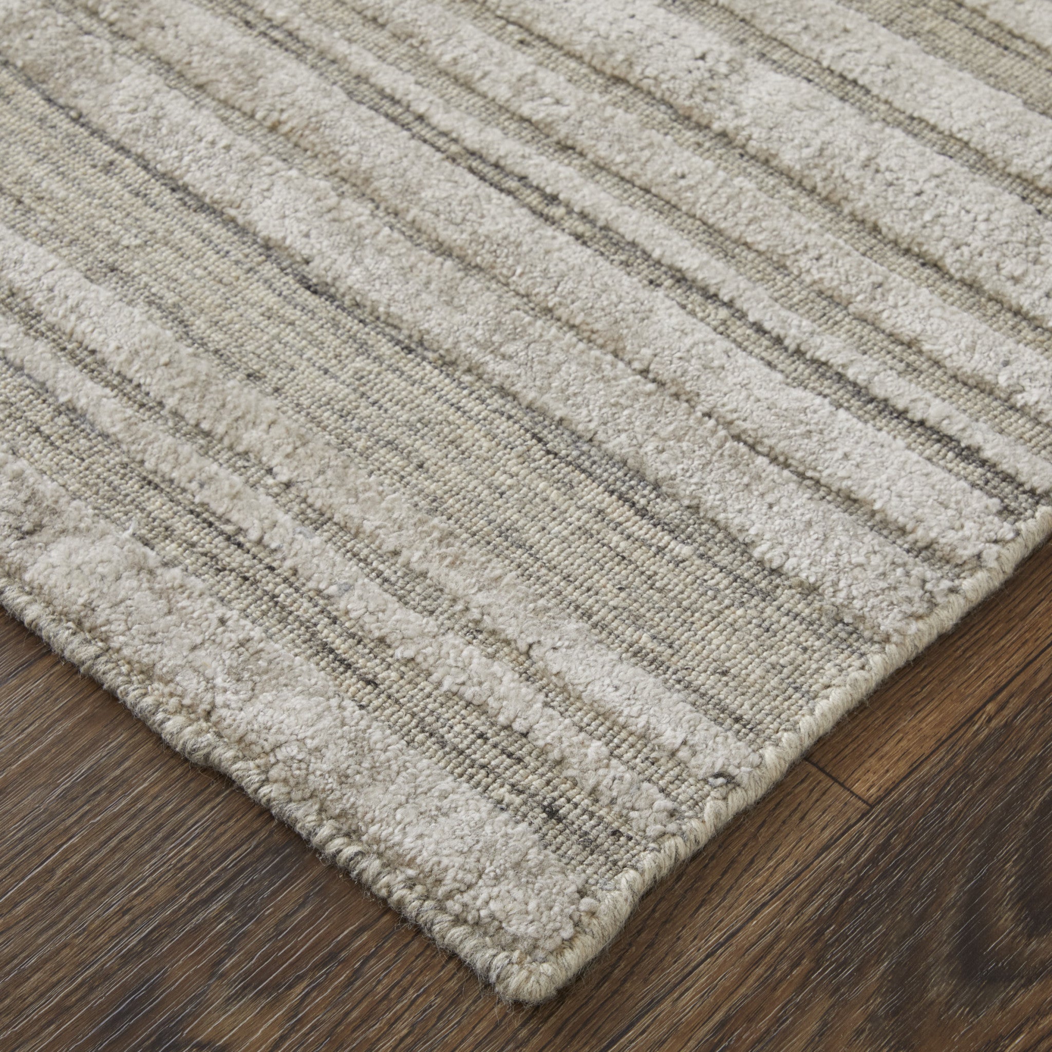 Brown Modern Hand Woven Rug