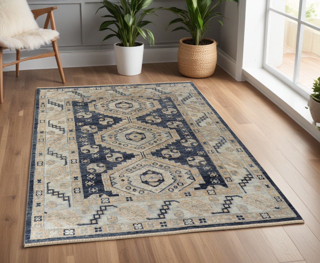 Geometric Medallion Area Rug