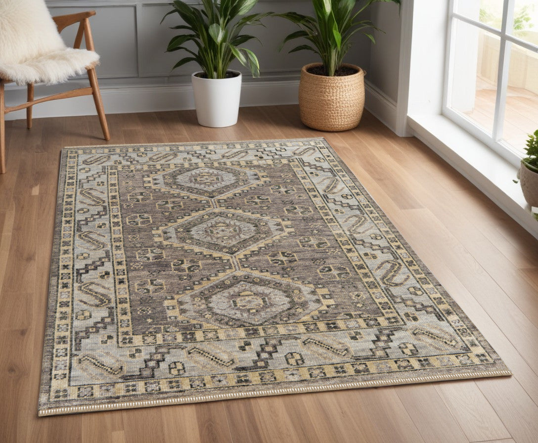 Geometric Medallion Area Rug