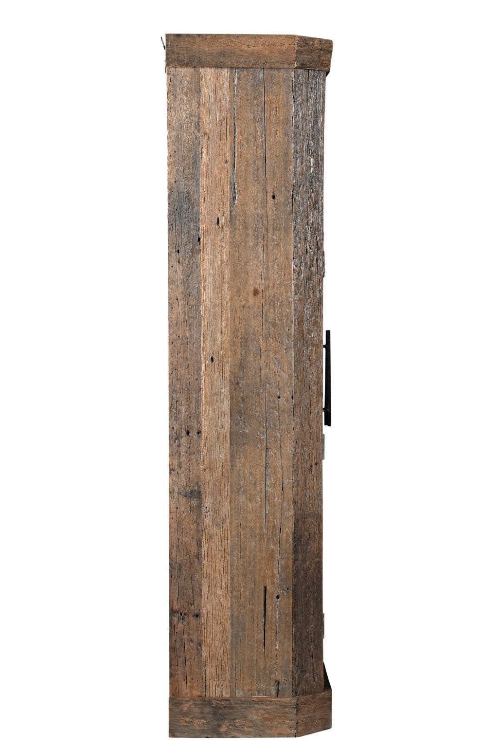 36" Brown Wood Arch Wine Cabinet