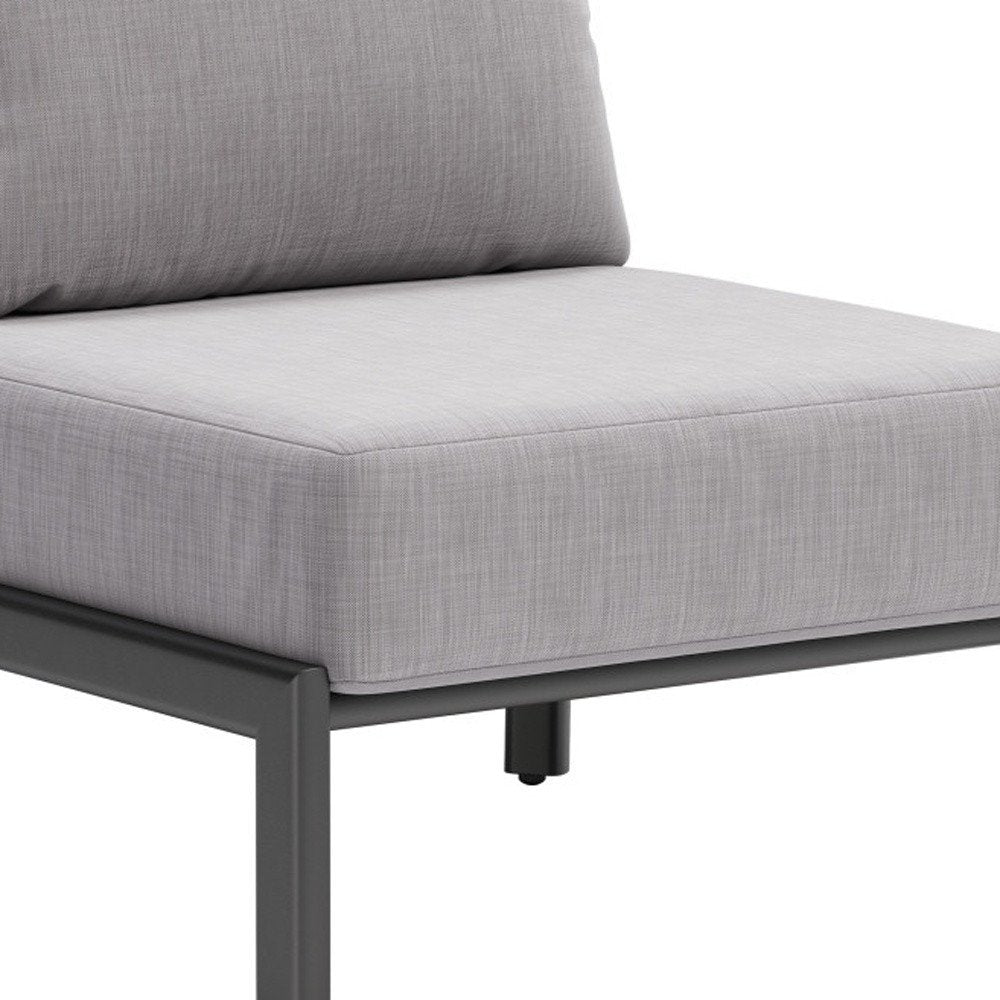 28" Gray and Black Side Chair