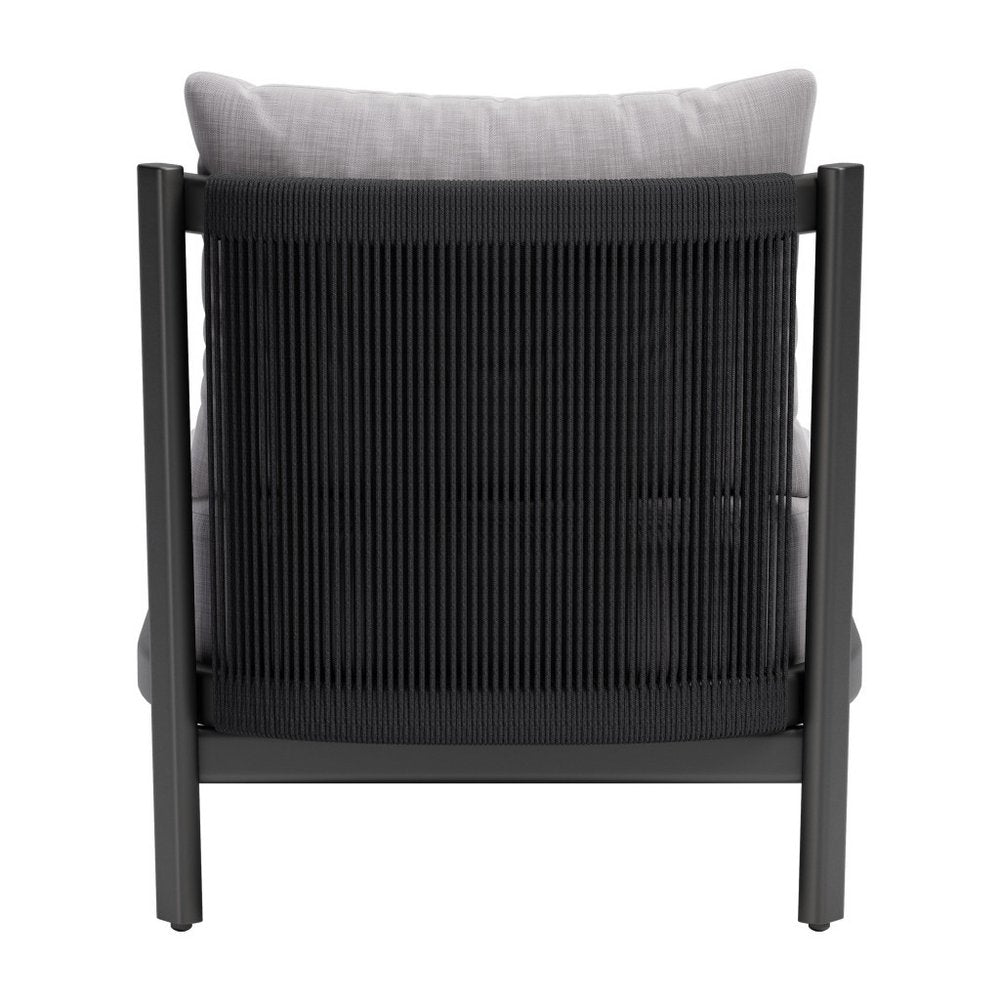 28" Gray and Black Side Chair