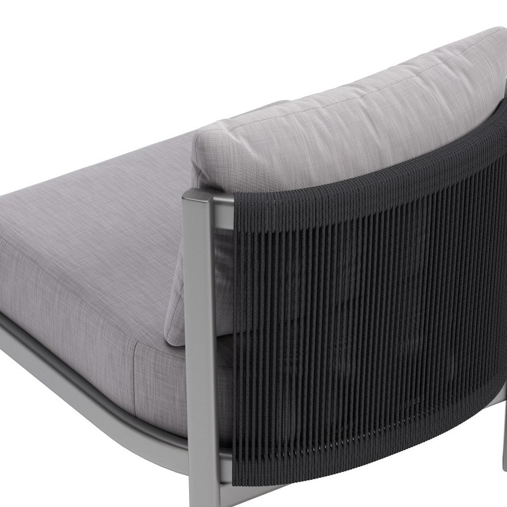 28" Gray and Black Side Chair