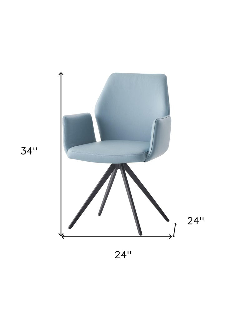 24" Light Blue Spider Dining Chair