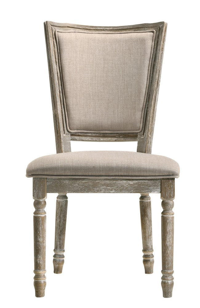 Set of Two 21" Gray Traditional Farmhouse Dining Chair