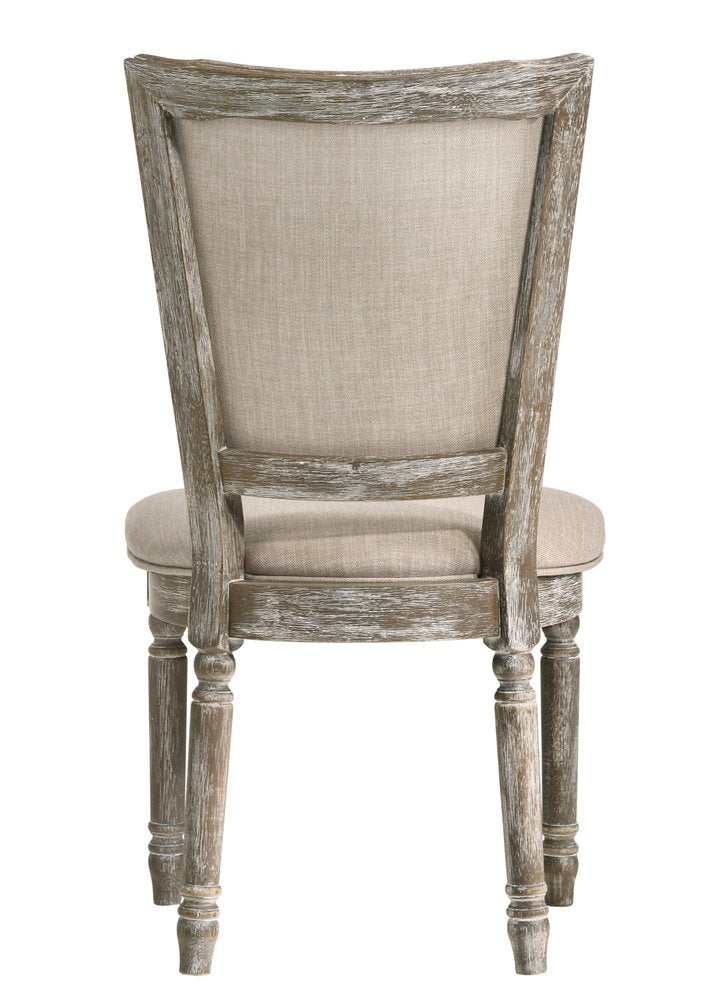 Set of Two 21" Gray Traditional Farmhouse Dining Chair