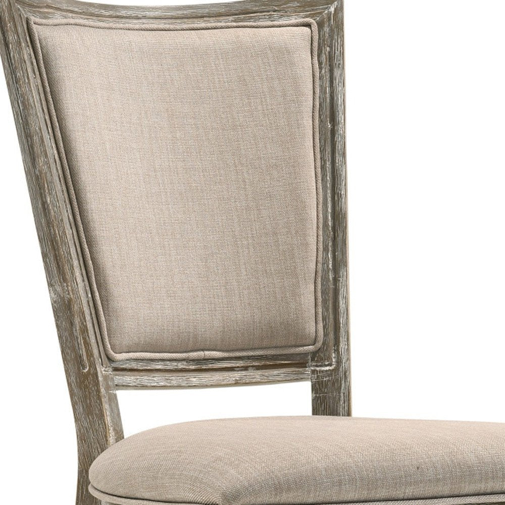 Set of Two 21" Gray Traditional Farmhouse Dining Chair