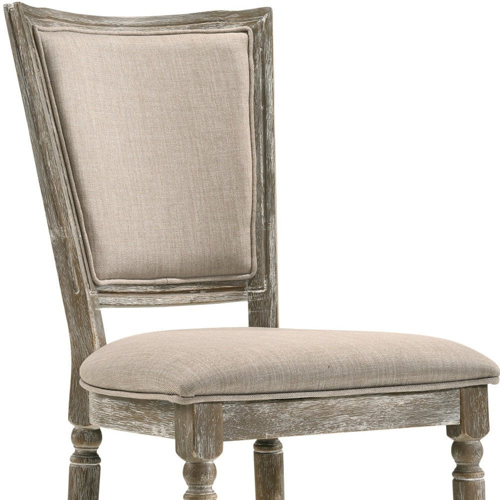 Set of Two 21" Gray Traditional Farmhouse Dining Chair