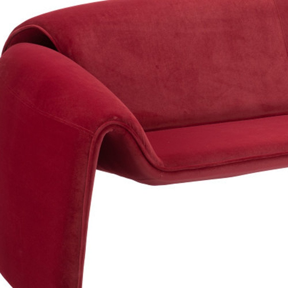 70" Red Modern Float Sofa