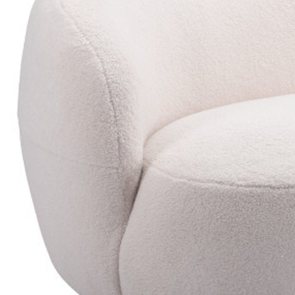 93" Cream Modern Tibet Curved Sofa