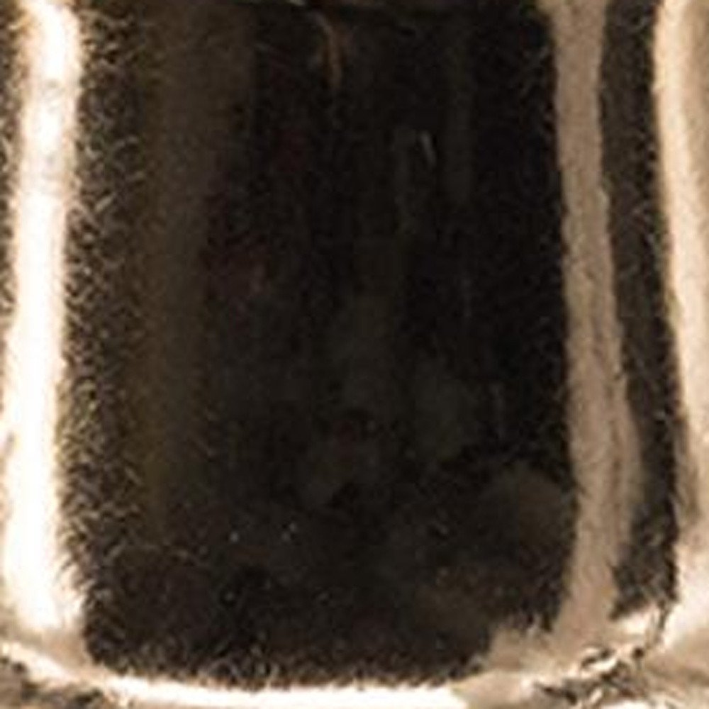 11" Brown and Bronze Striped Round Table Vase