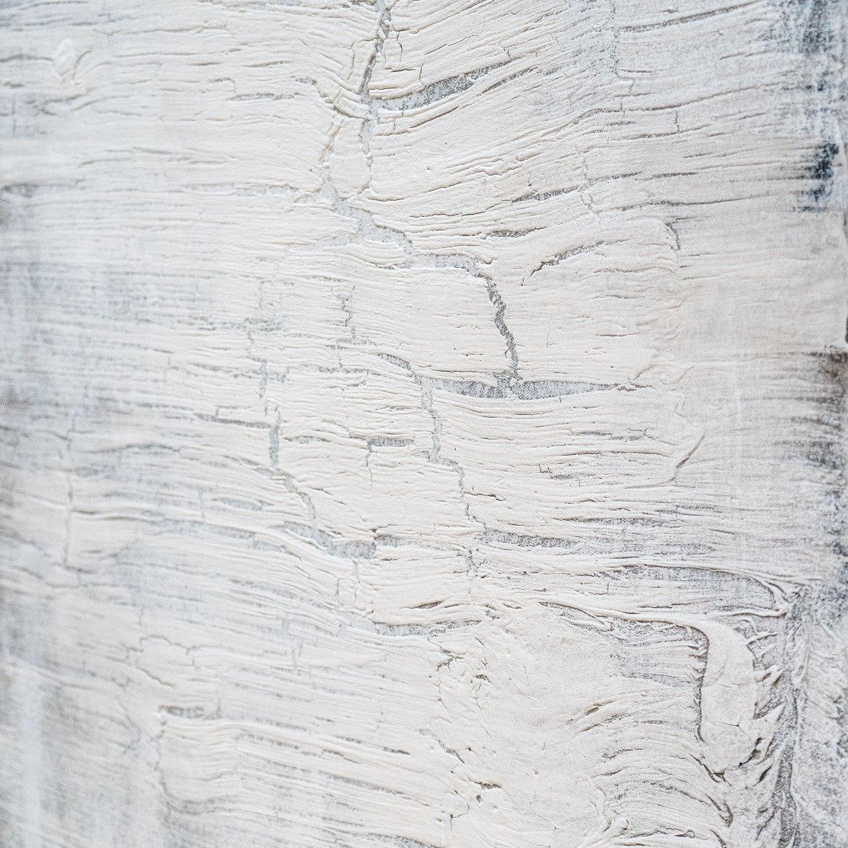 58" x 79" Gray and White "Horizon" Painting