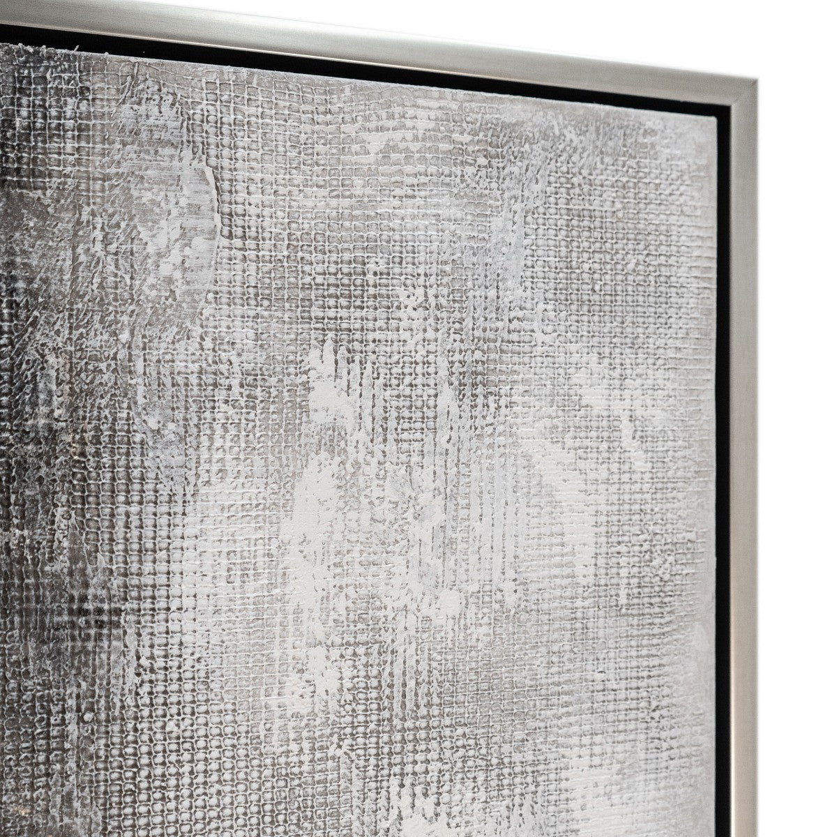 60" x 79" Gray and Gold "Dawning" Painting
