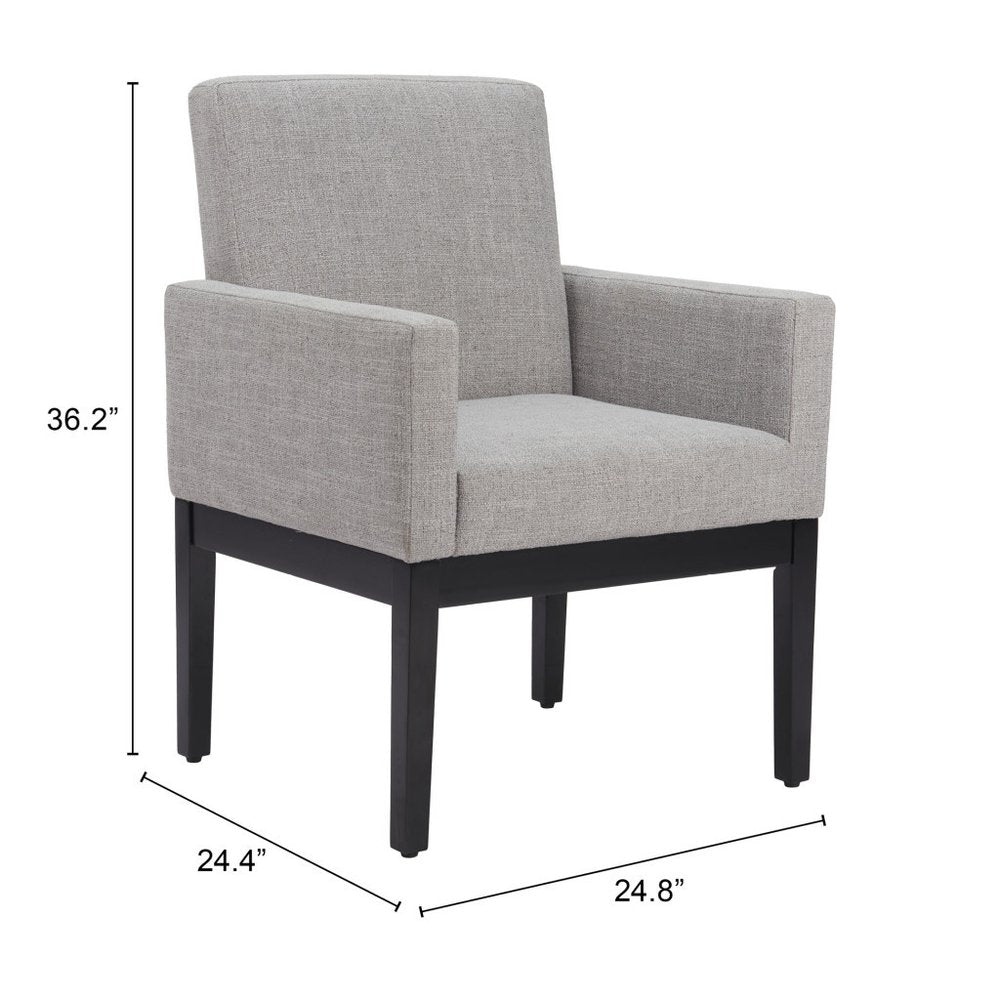 25" Contemporary Track Arm Dining Chair