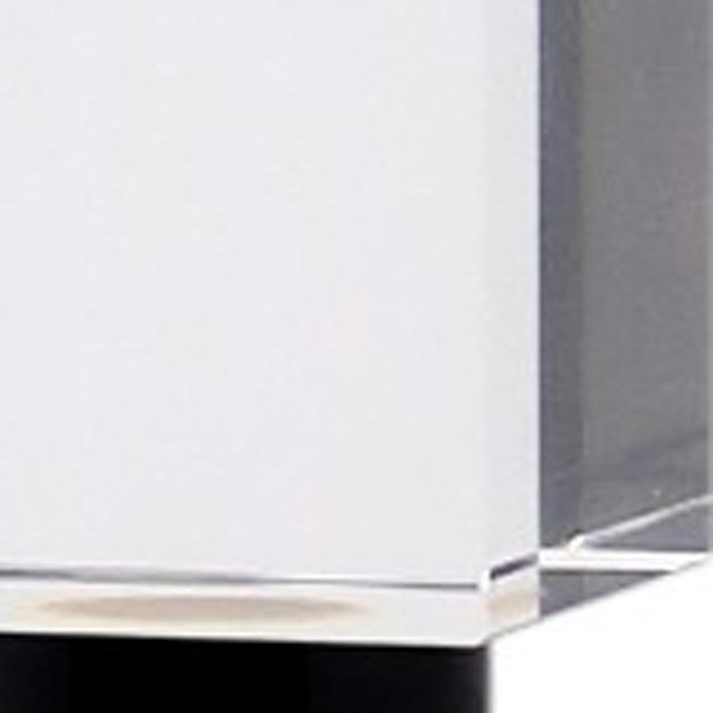 15" Silver and Clear Crystal Taper Candle Holder