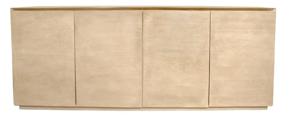 80" Natural Wood Coastal Sideboard