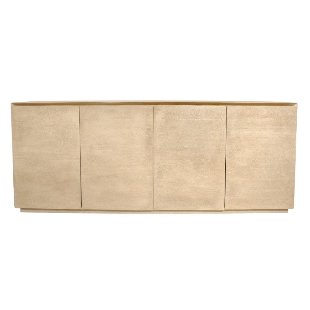 80" Natural Wood Coastal Sideboard