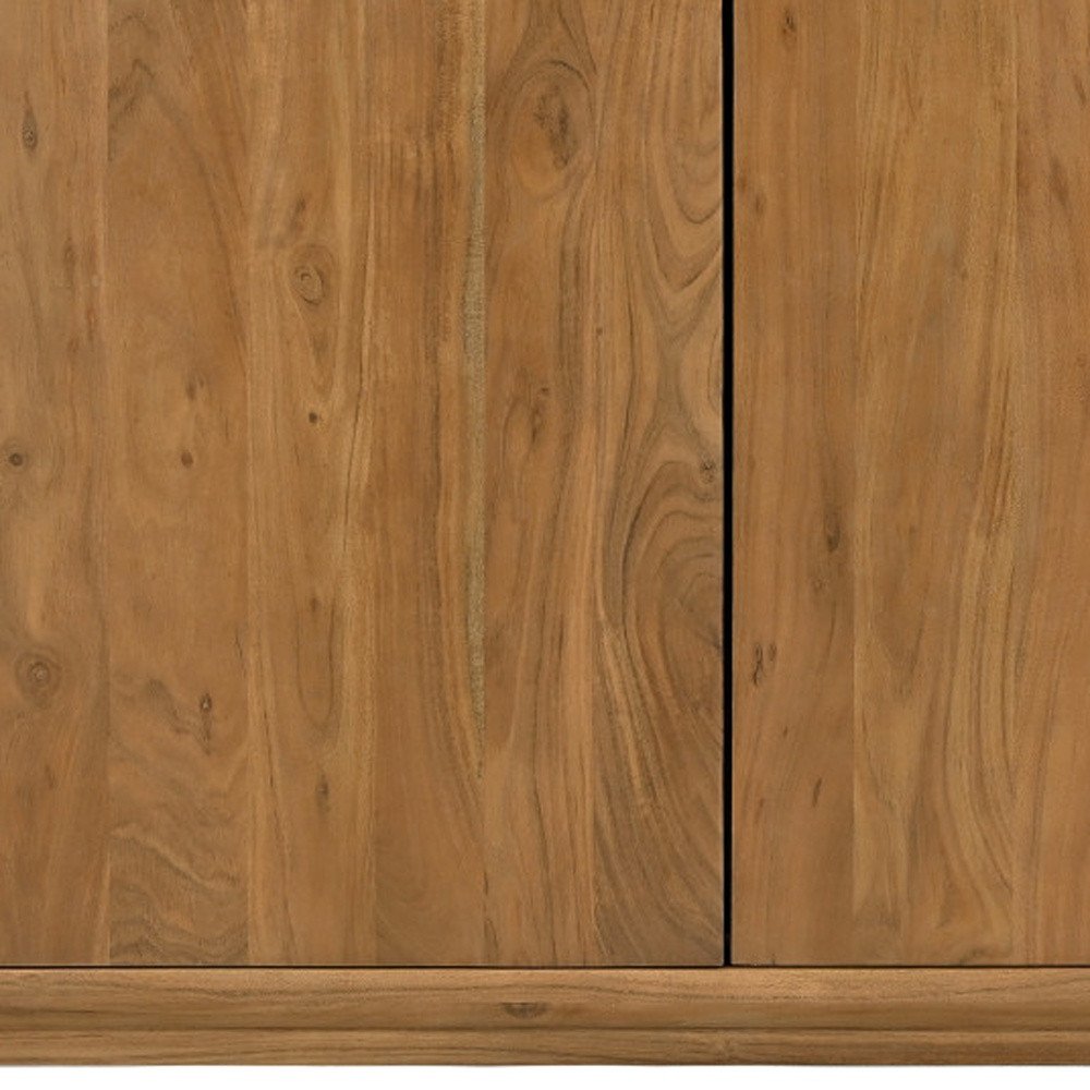 48" Distressed Coastal Wood Cabinet
