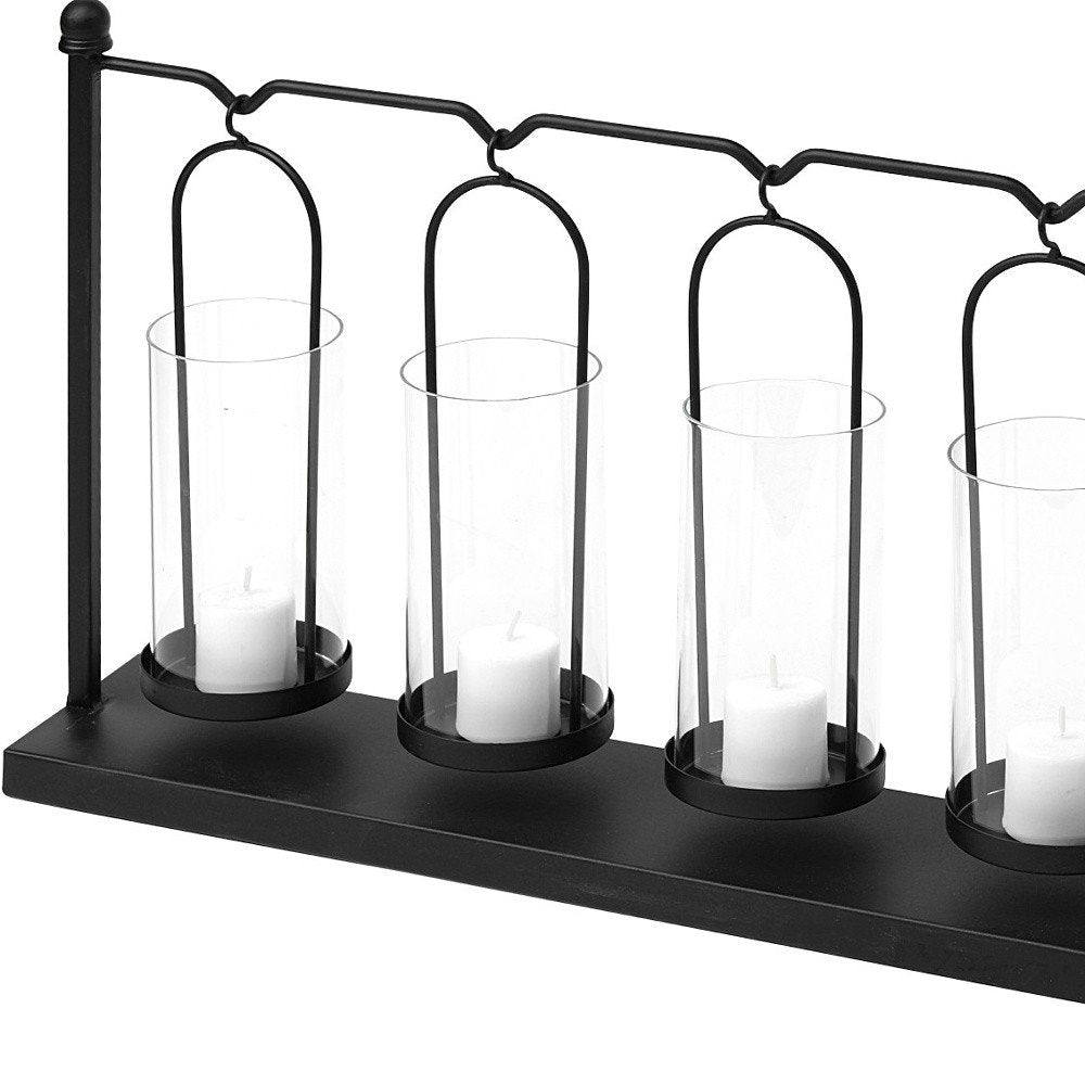 24" Black 5-Candle Votive Candle Holder
