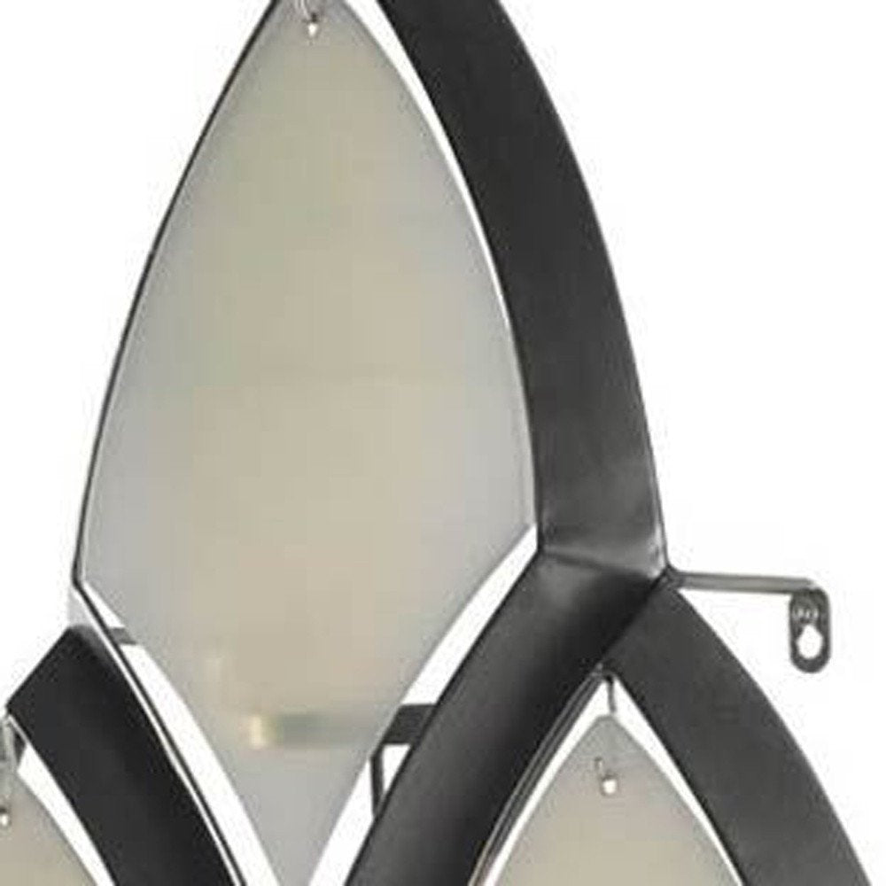 36" Silver and Gray Diamond Metal Wall Sconce Candle Holder