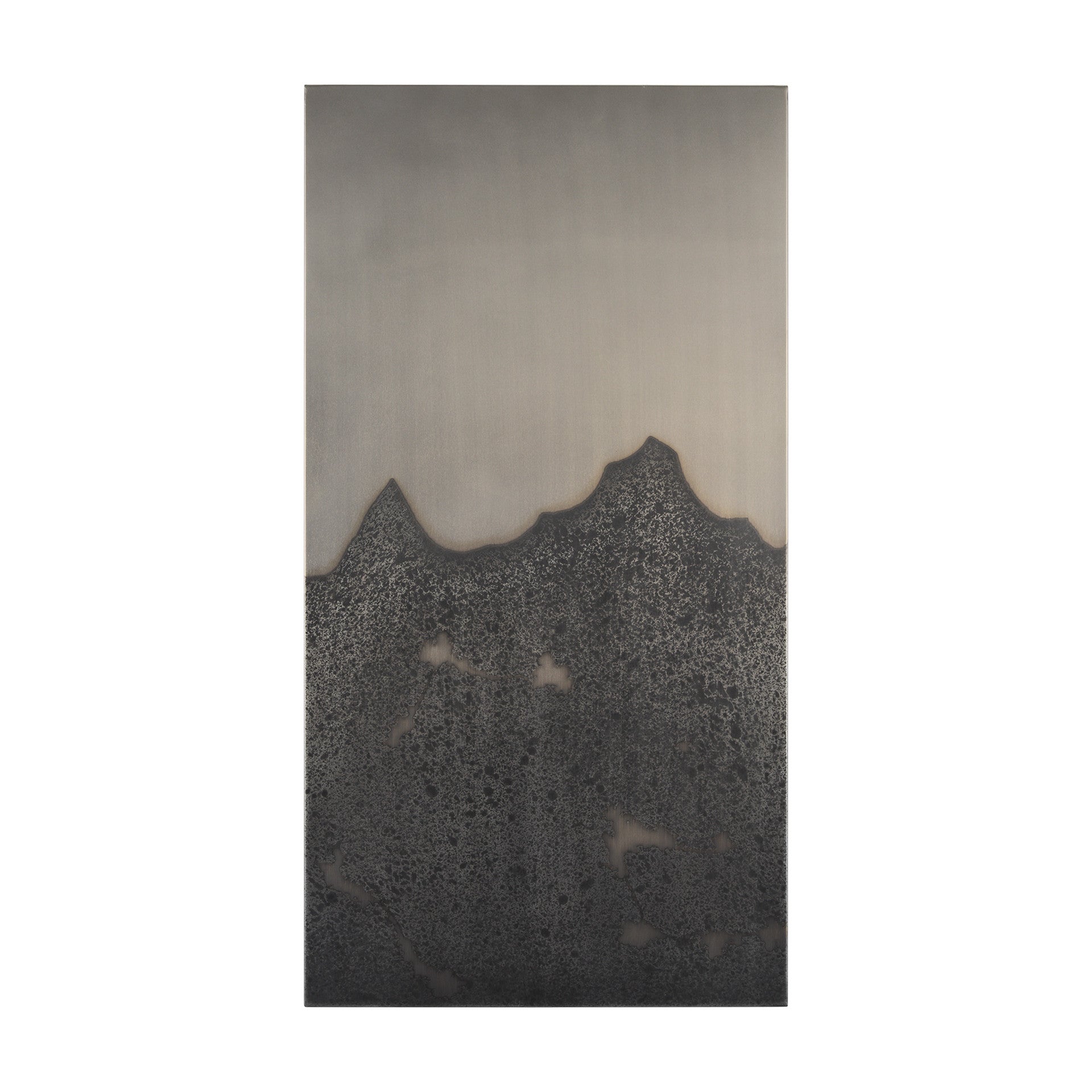 24" x 45" Gray "Raum" Metal Wall Art