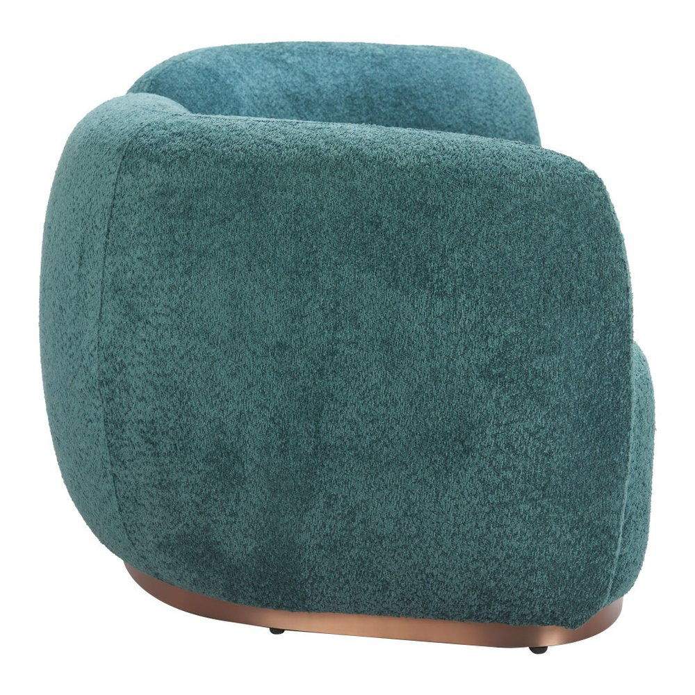 86" Teal Jamela Loveseat